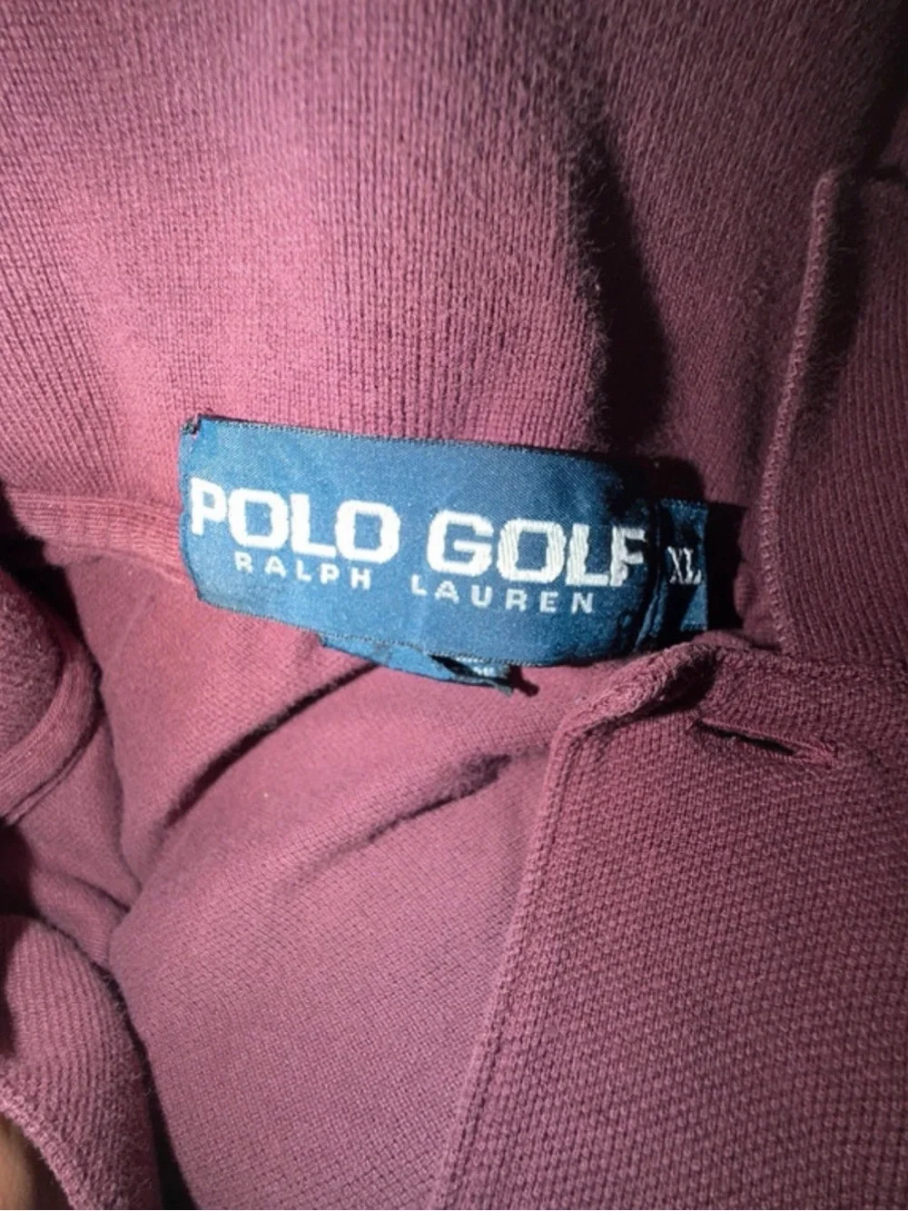Men's Short-Sleeve Polo Golf Shirt in Burgundy Sz XL